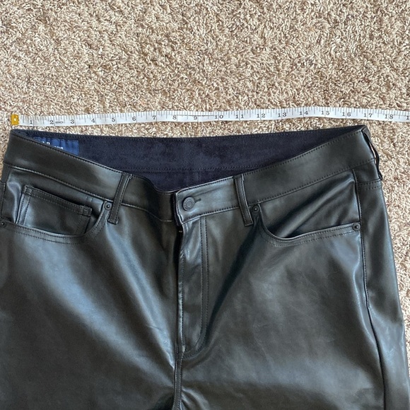 GAP High Rise Vegan Leather 70’s flare pants size 16 - Picture 6 of 10